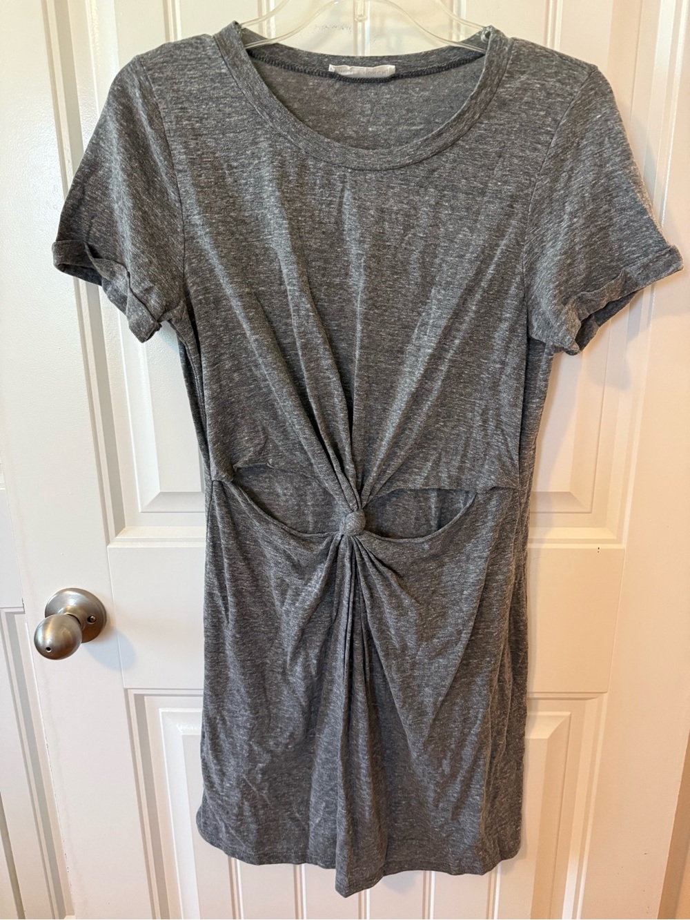 Honey Punch Heather Gray Knit Tee